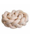 BN-YAPPYGUM_240_BEIGE,Protectie laterala pentru patut, Tip Bumper impletit YappyGum, Utilizabil si ca baby nest, Din tricot, Yap