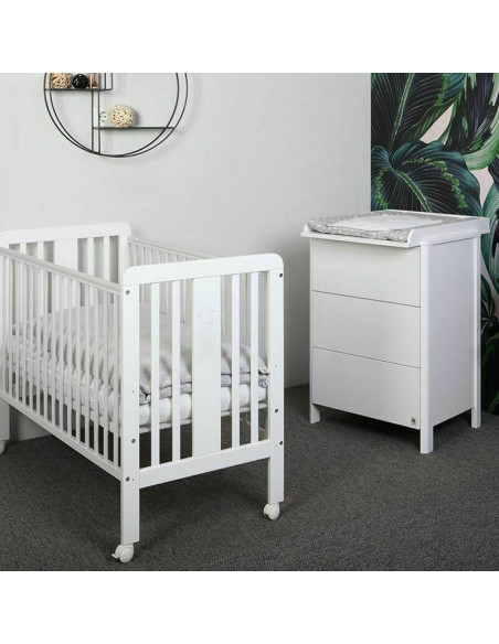 BN-YappyNordGrey,Saltea de infasat YappyNordGrey cu doua cearceafuri impermeabile, YappyKids, 73x55 cm, Gri