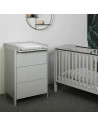 BN-YappyNordGrey,Saltea de infasat YappyNordGrey cu doua cearceafuri impermeabile, YappyKids, 73x55 cm, Gri