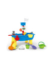 BN-858509,Petite&Mars - Masuta de activitati pentru apa si nisip Sandy Jack, Cu accesorii, 8 jucarii, Multicolor