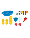 BN-858509,Petite&Mars - Masuta de activitati pentru apa si nisip Sandy Jack, Cu accesorii, 8 jucarii, Multicolor
