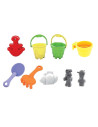 BN-858509,Petite&Mars - Masuta de activitati pentru apa si nisip Sandy Jack, Cu accesorii, 8 jucarii, Multicolor