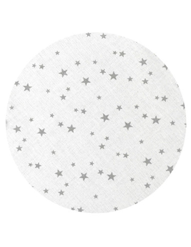 BN-6426972009249,MimiNu - Cearceaf cu elastic pentru patut 140X70 cm, Din bumbac certificat Oeko Tex Standard 100, Mini Gray Sta