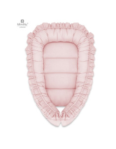 BN-5907501431041,MimiNu - Cosulet bebelus pentru dormit, Baby Nest 55 x 75 cm, Cu Volanase, Husa 100% bumbac, Din bumbac certifi