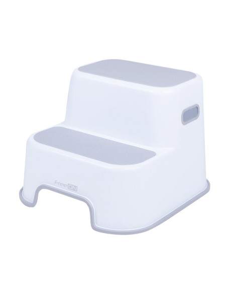 BN-42332,Scaunel Inaltator WC in Doua Trepte, Suprafata antiderapanta, FreeON, White & Grey BN-42332,Scaunel Inaltator WC in Doua Trepte, Suprafata antiderapanta, FreeON, White & Grey
