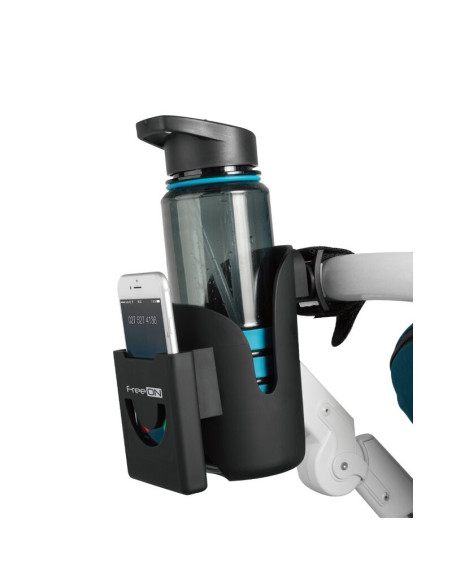 BN-45715,Suport Multifunctional Pahar / Biberon / Telefon pentru Carucior, FreeON, Black