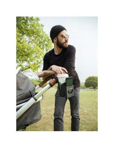 BN-45715,Suport Multifunctional Pahar / Biberon / Telefon pentru Carucior, FreeON, Black