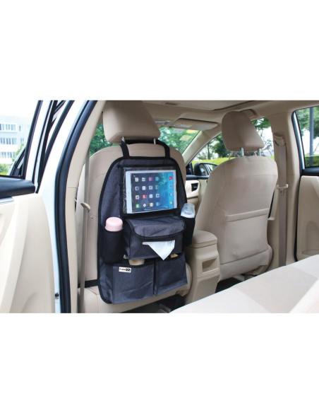 BN-64043,Organizator auto cu suport pentru tableta, Deluxe, Cu multiple buzunare, FreeON, Black BN-64043,Organizator auto cu suport pentru tableta, Deluxe, Cu multiple buzunare, FreeON, Black