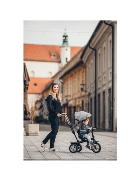 BN-44169,Tricicleta cu sezut rotativ 360 grade, Reglabil, Roti EVA, Mecanism de pedalare libera, Suport picioare, Free2Move, Bla