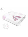 BN-6426972009744,MimiNu - Cearceaf cu elastic, Din bumbac certificat Oeko Tex Standard 100, Pentru pat 160x80 cm, Baby Shower Pi