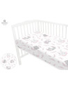 BN-6426972009782,MimiNu - Cearceaf cu elastic pentru patut 120X60 cm, Din bumbac certificat Oeko Tex Standard 100, Lulu Rose