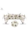BN-6426972009942,MimiNu - Aparatoare pentru patut 120x60 cm, Din bumbac certificat Oeko Tex Standard 100, Cu inaltimea de 30 cm,