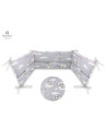 BN-6426972009966,MimiNu - Aparatoare pentru patut 120x60 cm, Din bumbac certificat Oeko Tex Standard 100, Cu inaltimea de 30 cm,