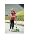 BN-39722,Trotineta pliabila, Cu roti luminoase, Reglabila in inaltime, Kick`n`Roll, 3-12 ani, Green
