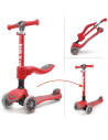 BN-43087,Trotineta cu sezut pliabila 2 in 1, Transformabila, Cu roti luminoase, Reglabila in inaltime, Kick`n`Roll, 1.5 ani-12 a