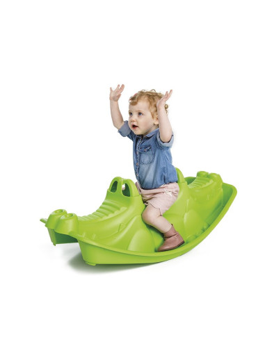 BN-2319,Balansoar pentru copii, Crocodille, Paradiso Toys, 101 x 46 x 33 cm, Green