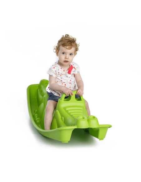 BN-2319,Balansoar pentru copii, Crocodille, Paradiso Toys, 101 x 46 x 33 cm, Green