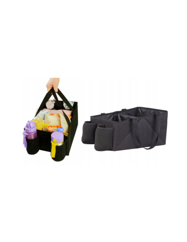 BN-843900,Petite&Mars - Organizator auto, Pliabil, 32 x 26 x 18 cm, Negru