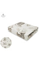 BN-6426972010191,MimiNu - Cearceaf cu elastic pentru patut 120X60 cm, Din bumbac certificat Oeko Tex Standard 100, Design, Calm 