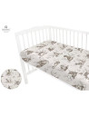 BN-6426972010191,MimiNu - Cearceaf cu elastic pentru patut 120X60 cm, Din bumbac certificat Oeko Tex Standard 100, Design, Calm 