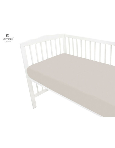BN-6426972010344,MimiNu - Cearceaf cu elastic pentru patut 120X60 cm, Din bumbac certificat Oeko Tex Standard 100, Colectia Roya