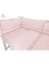 BN-6426972010412,MimiNu - Lenjerie patut 3 piese, Cu volanase, Cu protectie laterala, Din bumbac certificat Oeko Tex Standard 10