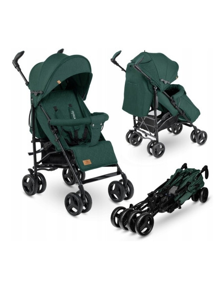BN-LO-IRMA_GREEN/FOREST,Lionelo - Carucior sport Irma, Cu husa de picioare, Cu plasa de tantari, Conform cu standardul european 