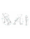 BN-LO-IRMA_GREEN/FOREST,Lionelo - Carucior sport Irma, Cu husa de picioare, Cu plasa de tantari, Conform cu standardul european 
