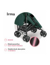 BN-LO-IRMA_GREEN/FOREST,Lionelo - Carucior sport Irma, Cu husa de picioare, Cu plasa de tantari, Conform cu standardul european 