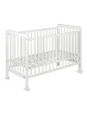 BN-YappyUno_white,Patut YappyUno din lemn, Cu suport pentru saltea reglabil, YappyKids, 120x60 cm, Alb