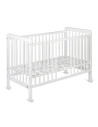 BN-YappyUno_white,Patut YappyUno din lemn, Cu suport pentru saltea reglabil, YappyKids, 120x60 cm, Alb