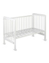 BN-YappyUno_white,Patut YappyUno din lemn, Cu suport pentru saltea reglabil, YappyKids, 120x60 cm, Alb