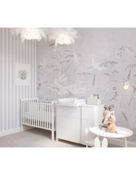 BN-YappyUno_white,Patut YappyUno din lemn, Cu suport pentru saltea reglabil, YappyKids, 120x60 cm, Alb