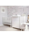 BN-YappyUno_white,Patut YappyUno din lemn, Cu suport pentru saltea reglabil, YappyKids, 120x60 cm, Alb