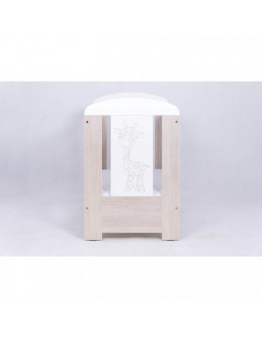 Patut pentru bebe cu laterala culisabila, Giraffe Santana 120 x