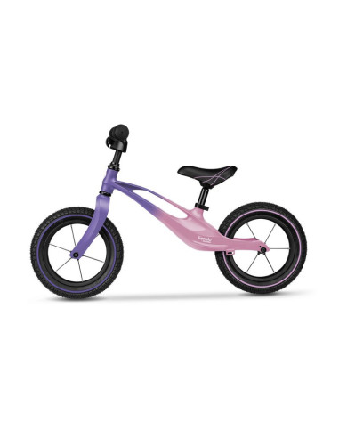 BN-LOE-BART_AIR_PINK_VIOLET,Lionelo - Bicicleta usoara Bart Air, Fara pedale, Cu roti gonflabile, Cu cadru din magneziu, Cu ghid