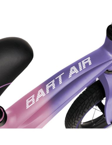 BN-LOE-BART_AIR_PINK_VIOLET,Lionelo - Bicicleta usoara Bart Air, Fara pedale, Cu roti gonflabile, Cu cadru din magneziu, Cu ghid