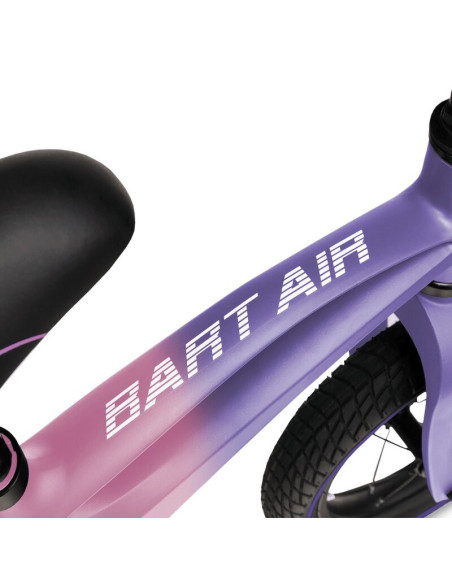 BN-LOE-BART_AIR_PINK_VIOLET,Lionelo - Bicicleta usoara Bart Air, Fara pedale, Cu roti gonflabile, Cu cadru din magneziu, Cu ghid