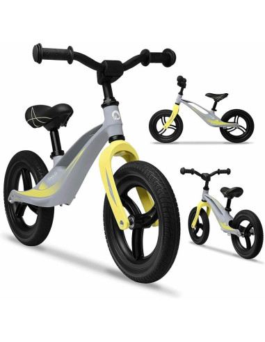 BN-LOE-BART_TOUR_GREY_STONE,Lionelo - Bicicleta usoara Bart Tour, Fara pedale, Cu cadru din magneziu, Cu ghidon si sa reglabile,