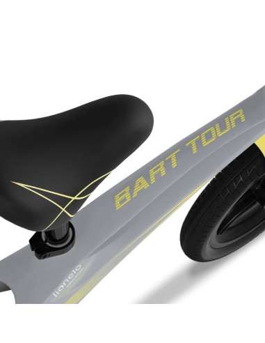 BN-LOE-BART_TOUR_GREY_STONE,Lionelo - Bicicleta usoara Bart Tour, Fara pedale, Cu cadru din magneziu, Cu ghidon si sa reglabile,