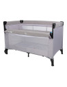 BN-39968,Patut pliant cu etaj suplimentar, Cu laterala reglabila, Co-sleeping, Cu 2 roti, 120x60 cm, Conform cu standardul europ
