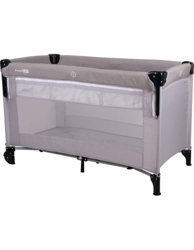 BN-39968,Patut pliant cu etaj suplimentar, Cu laterala reglabila, Co-sleeping, Cu 2 roti, 120x60 cm, Conform cu standardul europ