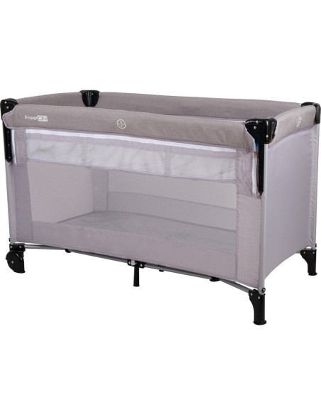 BN-39968,Patut pliant cu etaj suplimentar, Cu laterala reglabila, Co-sleeping, Cu 2 roti, 120x60 cm, Conform cu standardul europ