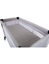 BN-39968,Patut pliant cu etaj suplimentar, Cu laterala reglabila, Co-sleeping, Cu 2 roti, 120x60 cm, Conform cu standardul europ