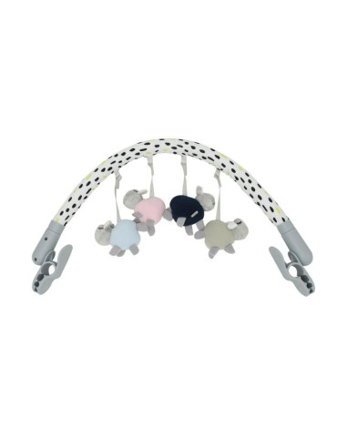BN-45784,Arcada universala cu 4 jucarii din plus, Pentru landou, Carucior, Scaun de masa, Patut, FreeON, Sheep