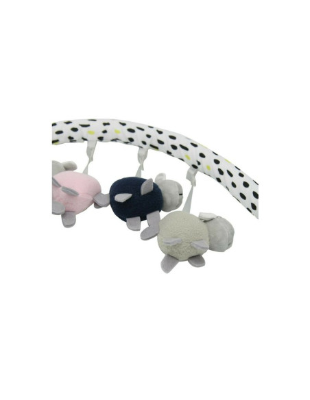 BN-45784,Arcada universala cu 4 jucarii din plus, Pentru landou, Carucior, Scaun de masa, Patut, FreeON, Sheep