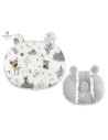 BN-6426972010559,MimiNu - Perna bebelusi Ursulet, Multifunctionala, Cu doua fete, Tesatura pufoasa minky si bumbac, Materiale ce
