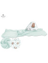 BN-6426972011211,MimiNu - Prosop mare cu gluga, Dimensiune 100x100 cm, Din bumbac si thermo fleece, Materiale certificate Oeko T