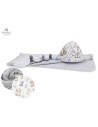 BN-6426972011310,MimiNu - Prosop mare cu gluga, Dimensiune 100x100 cm, Din bumbac si thermo fleece, Materiale certificate Oeko T