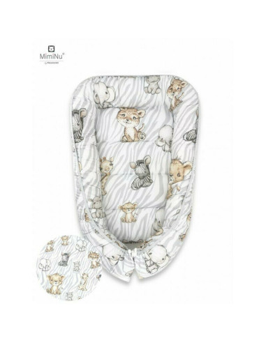 BN-6426972011365,MimiNu - Cosulet bebelus pentru dormit, Baby Cocoon 75x55 cm, Husa 100% bumbac, Din bumbac certificat Oeko Tex 
